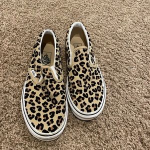 Leopard print vans